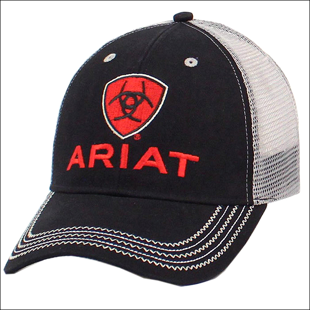 ARIAT WESTERN WOMENS HAT MESH BACK BASEBALL CAP OFFSET PURPLE PINK U-5516