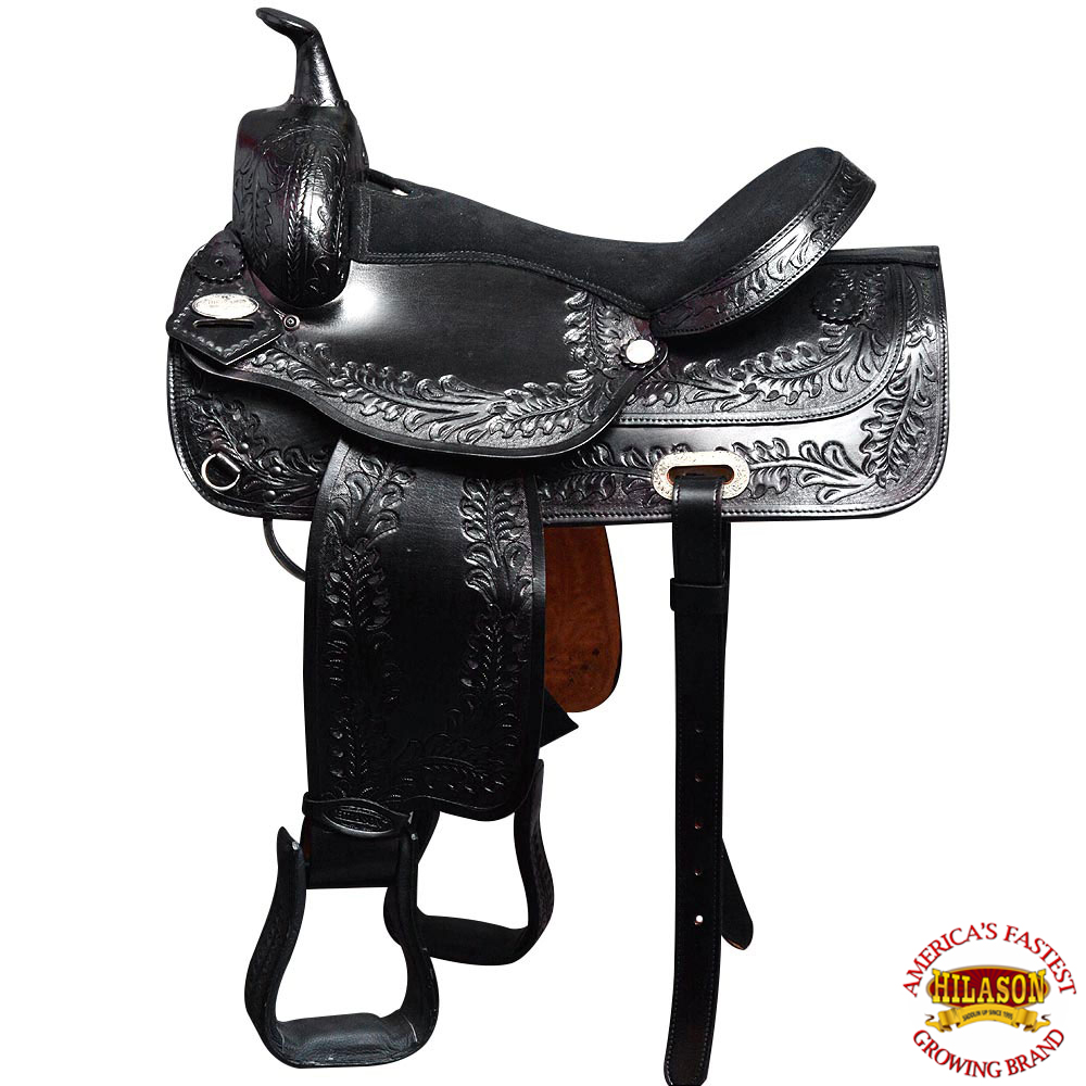 Hilason Wide Gullet Draft Western Trail Endurance Horse Saddle 15" eBay