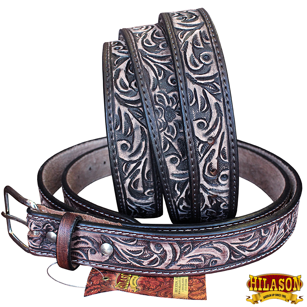 Brown Leather Gun Belt Keepers Snaps Literacy Basics