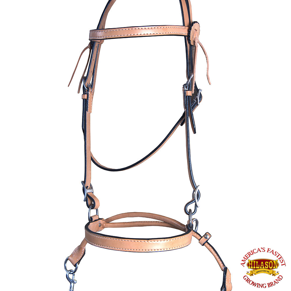 U-S-VX U-Hilason Western American Leather Horse lateral Pull Bitless Brida riendas U-S-VX U-Hilason Western American Leather Horse lateral Pull Bitless Brida riendas