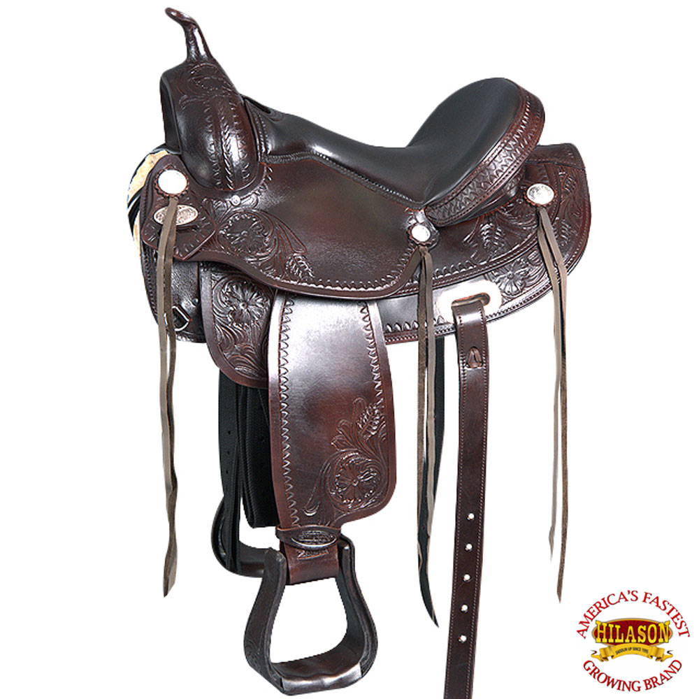 16/'/'  Treeless leather Western Saddle