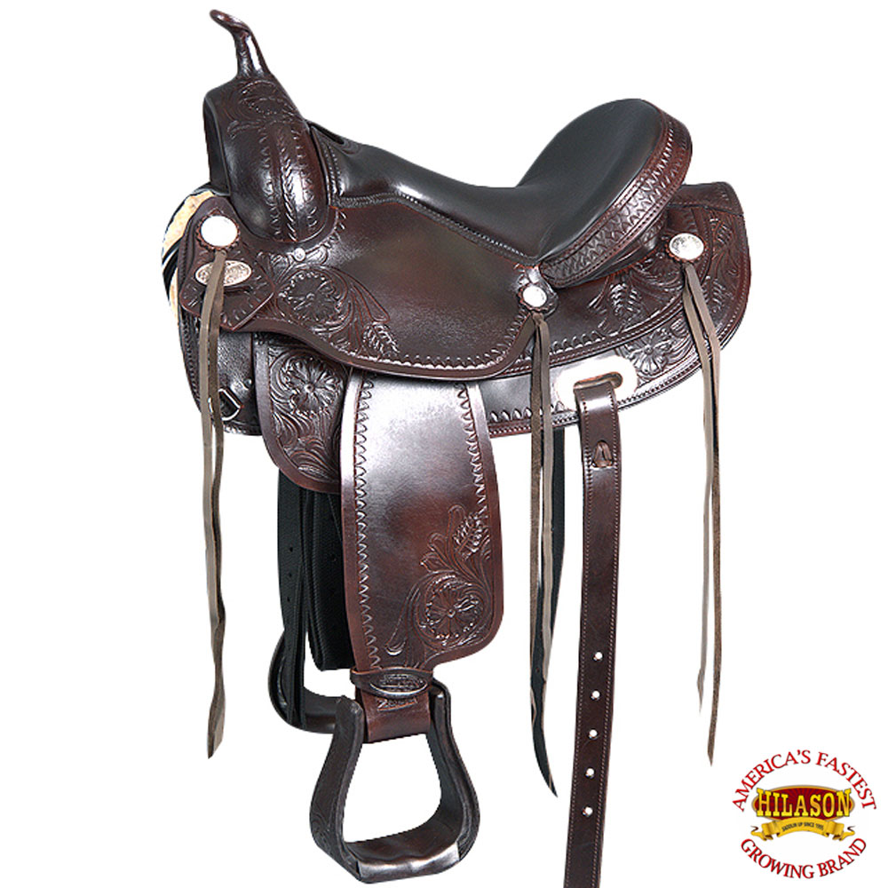 16/'/' Treeless leather Western Saddle
