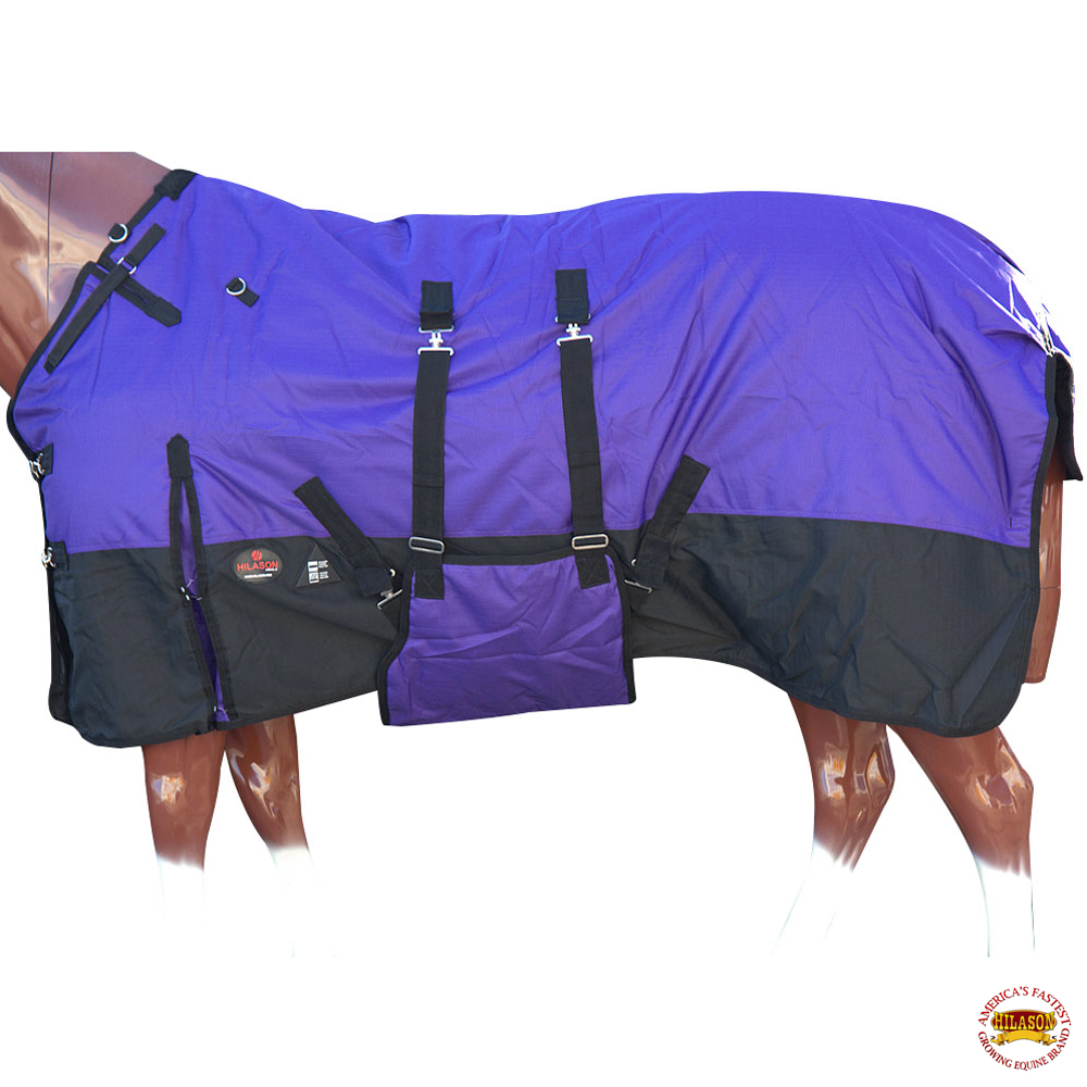 1200D Turnout Waterproof Horse Tough WINTER BLANKET HEAVY Belly Band 579B 