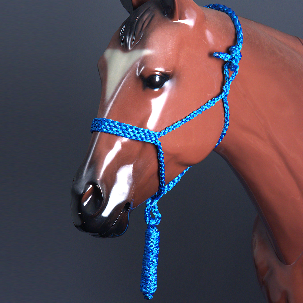 UBRBL CLASSIC EQUINE BRAIDED STRONG UV PROTECT HORSE ROPE HALTER W/ 8