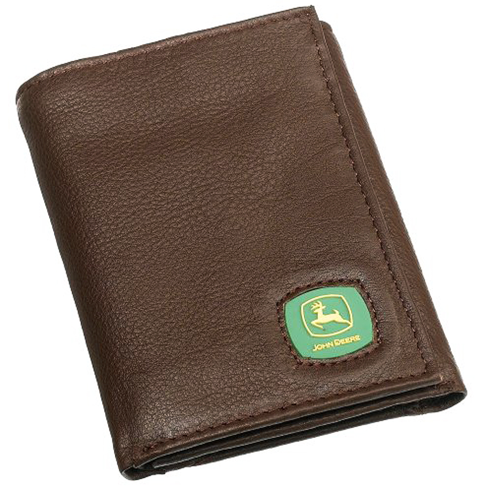 C00BR John Deere Men'S TriFold Wallet,Brown,One Size 724303426274 eBay