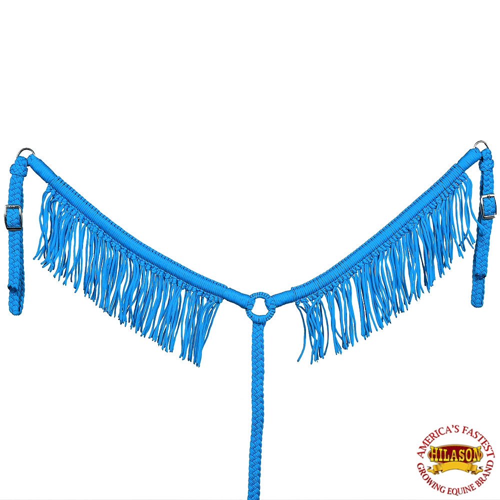 Collar de pecho de caballo DL plano trenzado paracord con flecos de Hilason - Imagen 36 de 43