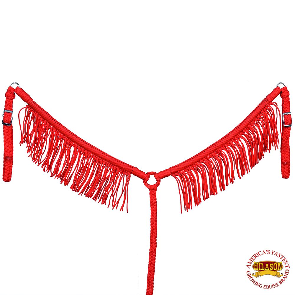 Collar de pecho de caballo DL plano trenzado paracord con flecos de Hilason - Imagen 25 de 43