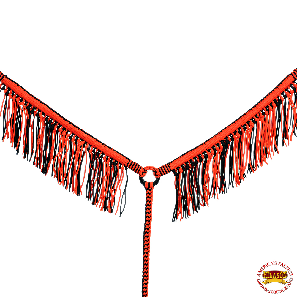 Collar de pecho de caballo DL plano trenzado paracord con flecos de Hilason - Imagen 31 de 43