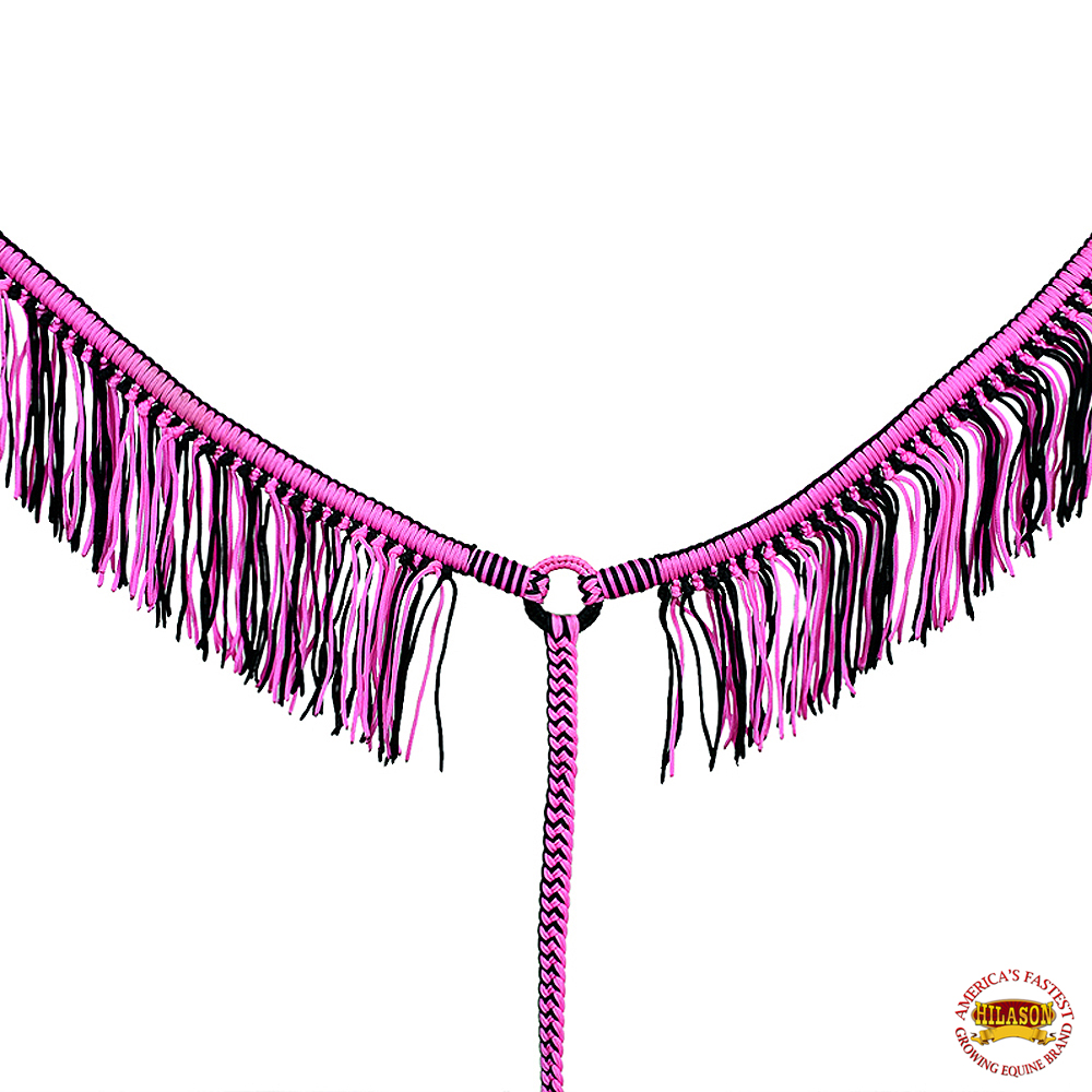 Collar de pecho de caballo DL plano trenzado paracord con flecos de Hilason - Imagen 20 de 43