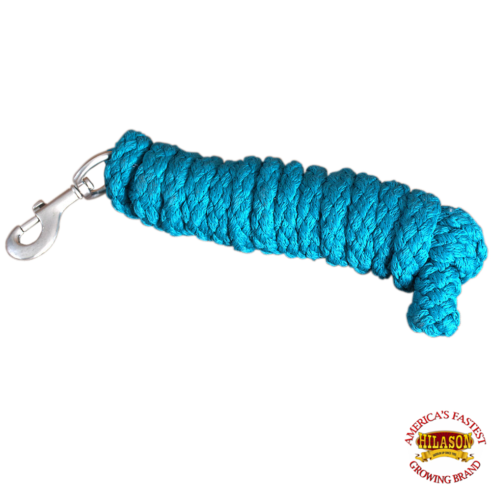 Horse Riding Poly Horse Roping Lead Rope Teal 1/4X8 Ft Snaps Hilason eBay