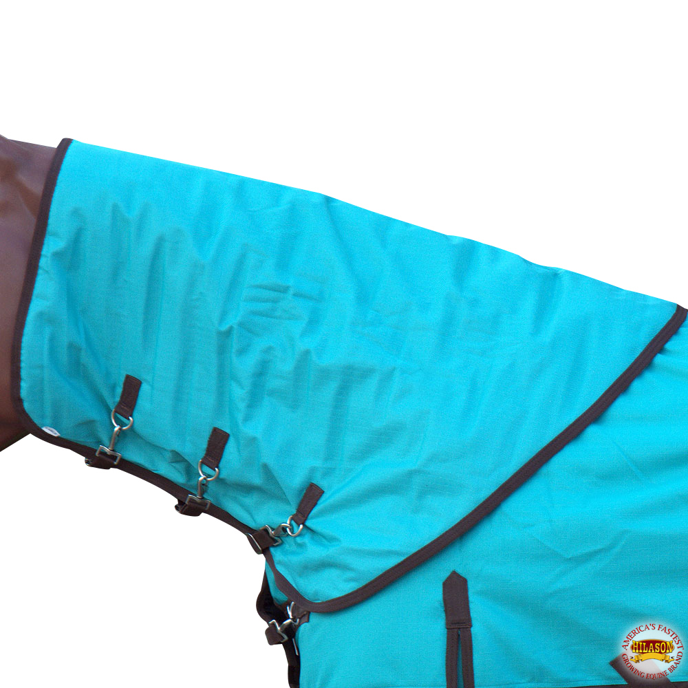 Med HILASON 1200d Winter Waterproof Poly Turnout Horse Hood Neck Cover