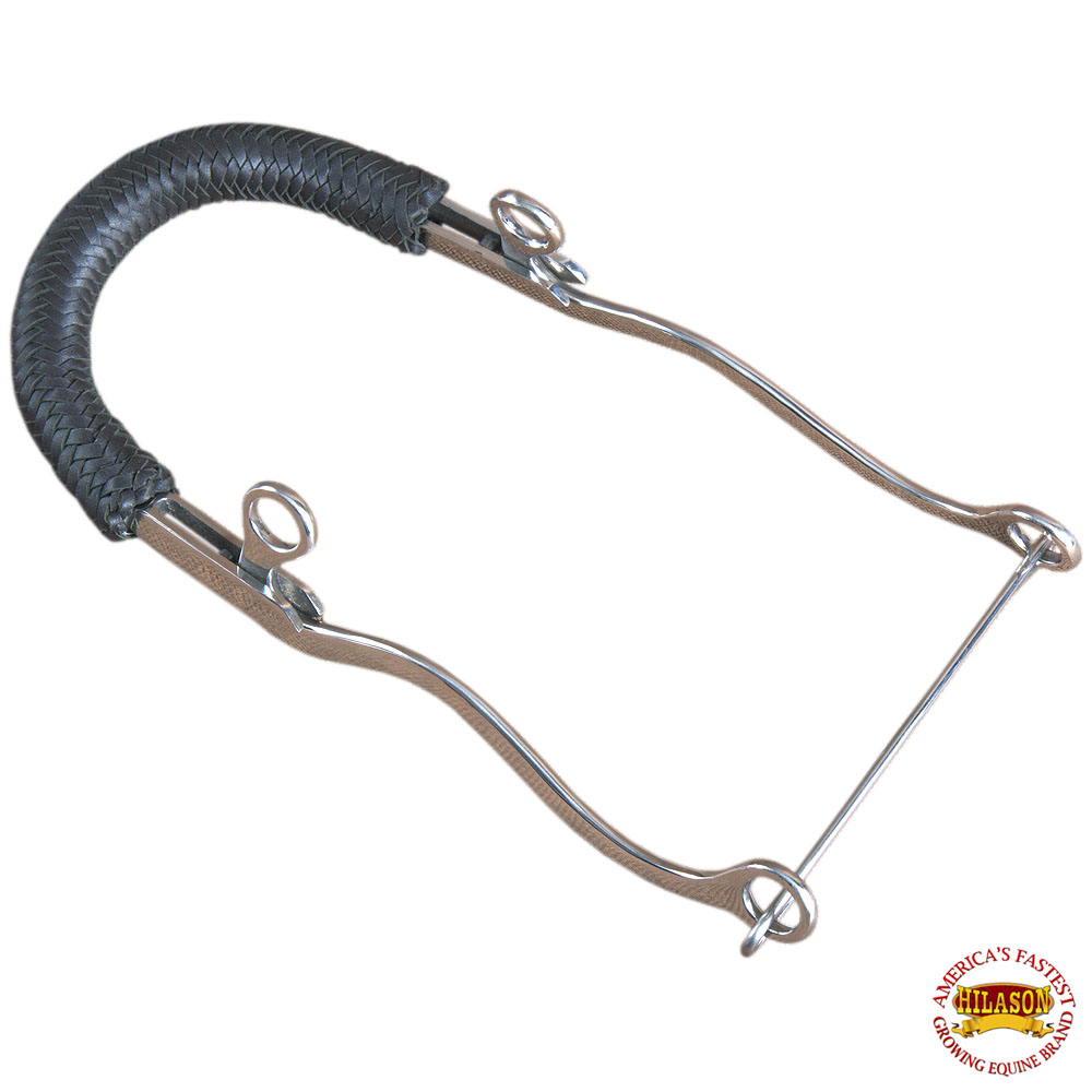 HA HILASON Pferd Hackamore Edelstahl mit Lederbezug - Bild 33 von 68