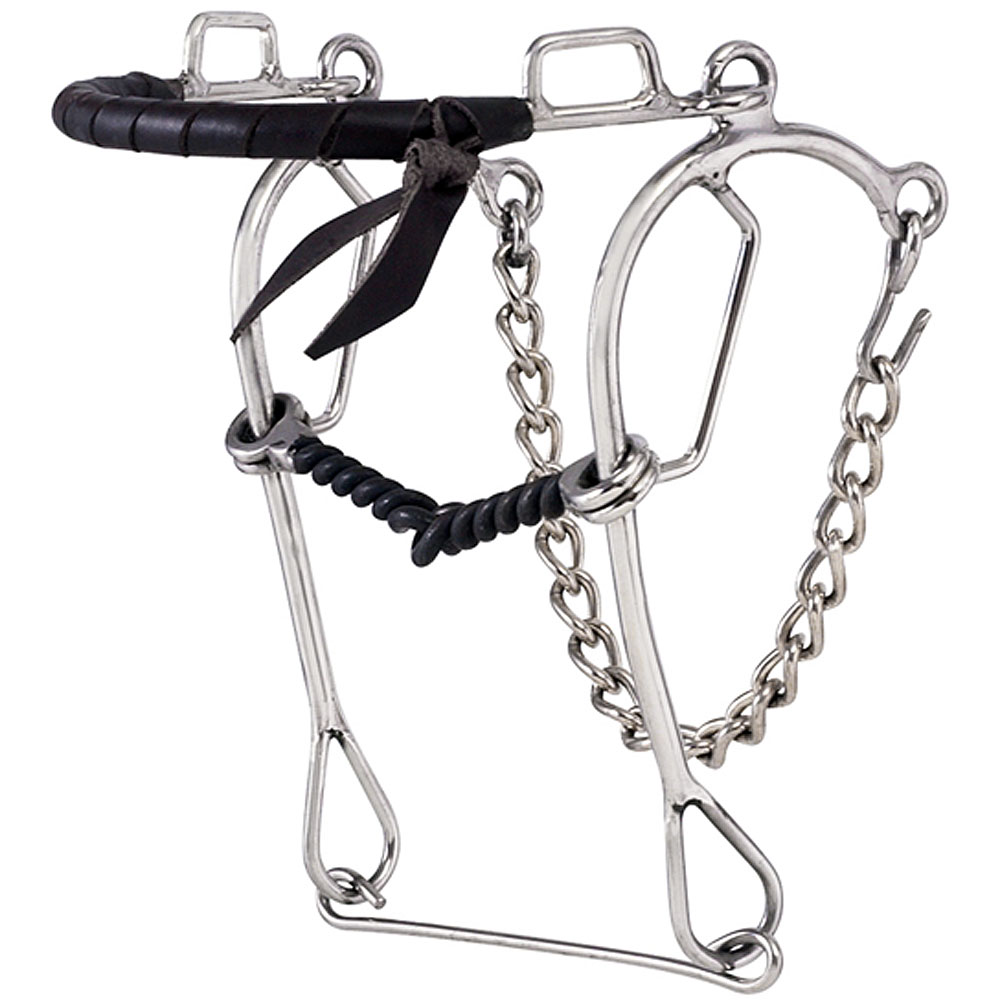 C1060 HORSE HACKAMORE GAG COMBINATION BIT LEATHER NOSEBAND 5 IN. MOUTH 8 IN. CH eBay