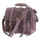 GLBC100CN-CHESTNUT GLANOR RUSTIC VINTAGE LEATHER BRIEFCASE BACKPACK LAPTOP BAG