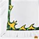 HSCH801-Bull Rodeo Chaps White Green
