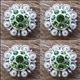 HSCN014-Crystal Rhinestone Bling Berry Conchos Olivine Color