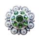 HSCN014-Crystal Rhinestone Bling Berry Conchos Olivine Color