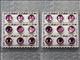 HSCN092-NICKLE FINISH PURPLE CONCHOS SQUARE SHAPE