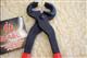 AI-164208-15.5 inches HILASON STANDARD HOOF FARRIER NIPPERS WITH RED PVC COVERED HANDLE