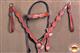 BHPA308M-NEW HILASON LEATHER HORSE BRIDLE HEADSTALL BREAST COLLAR WESTERN TACK MAHOGANY