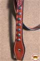 BHPA308M-NEW HILASON LEATHER HORSE BRIDLE HEADSTALL BREAST COLLAR WESTERN TACK MAHOGANY