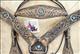 BHPA326RODBCN022-RUSTIC VINTAGE FINISH LEATHER HORSE BRIDLE HEADSTALL BREAST COLLAR STAR CONCHO