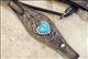 BHPA326RODBCN067-RUSTIC VINTAGE FINISH LEATHER HORSE BRIDLE HEADSTALL BREAST COLLAR HEART CONCHO