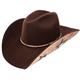 CH-ALMSTFMOS-CHARLIE1HORSE BRWON ALMOST FAMOUS LOW CROWN COWBOY WESTERN HATS W/ BAND