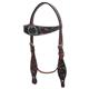 BHPA326DBTRQ-HS-Headstall Tack Bridle Dark