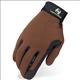 HE-HG104-S98 HERITAGE PERFORMANCE RIDING GLOVES HORSE EQUESTRIAN - BROWN