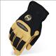 HE-HG320-S169 HERITAGE STABLE WORK GLOVES HORSE EQUESTRIAN BLACK/TAN