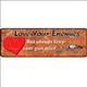 RG-1395-10.5 inch x 3.5 inch RIVERS EDGE HOME DECOR LOVE YOUR ENEMIES LARGE TIN SIGN