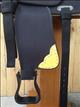 HSCS801YL-HILASON WESTERN CORDURA TRAIL PLEASURE SADDLE BLACK WITH YELLOW LEATHER INLAY