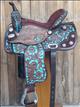 HSOS204RO-HILASON HORSE TACK WESTERN LEATHER BARREL RACING TRAIL PLEASURE SADDLE