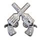 HSCN126-CRYSTAL RHINESTONE BLING CONCHOS CROSS PISTOL SADDLE HEADSTALL TACK COWGIRL