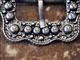 HSCN140-ANTIQUE SILVER FINISHED BERRY BELT BUCKLE WITH ROPE EDGE