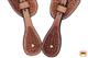 BHPS121-Tooled Spur Straps Light Oil