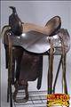 HSRS103-HILASON WESTERN HAND TOOLED LEATHER COWBOY WADE RANCH ROPING SADDLE DARK BROWN
