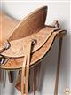 BHWD077-HILASON HAND TOOLED LEATHER WESTERN BIG KING WADE RANCH ROPING HIGH BACK SADDLE