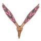 BHPA582-HILASON WESTERN LEATHER HORSE BRIDLE HEADSTALL BREAST COLLAR HAND PAINT FLAMES