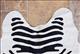HSHS955-Stencil Zebra Skin Rug Carpet