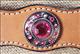 BHPA417CN075-HILASON WESTERN LEATHER HORSE BRIDLE HEADSTALL BREAST COLLAR WITH PINK CONCHOS
