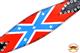 BHPA589-HILASON WESTERN LEATHER HORSE BRIDLE HEADSTALL BREAST COLLAR CONFEDERATE FLAG