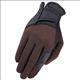 HE-HG247-HERITAGE X-COUNTRY GLOVE HORSE RIDING LEATHER STRETCHABLE BLACK BROWN