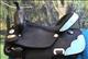 HSCS801TRQ-HILASON WESTERN CORDURA TRAIL PLEASURE SADDLE BLACK METALLIC TURQUOISRE LEATHER