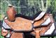 HSOS209BK1-HILASON WESTERN HAND TOOLED LEATHER SHOW EQUITATION PLEASURE HORSE SADDLE