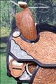 HSOS209BK1-HILASON WESTERN HAND TOOLED LEATHER SHOW EQUITATION PLEASURE HORSE SADDLE