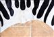 HSHS1005-S05 ZEBRA STRIPES HILASON HAIR ON LEATHER PURE BRAZILIAN COWHIDE SKIN RUG CARPET