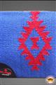 FEDP113-FUR-P113 ROYAL BLUE RED HILASON WESTERN NEW ZEALAND WOOL FELT SADDLE BLANKET PAD