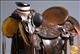 BHWD013ADB-HILASON BIG KING WESTERN WADE RANCH ROPING HORSE SADDLE ANTIQUE DARK BROWN